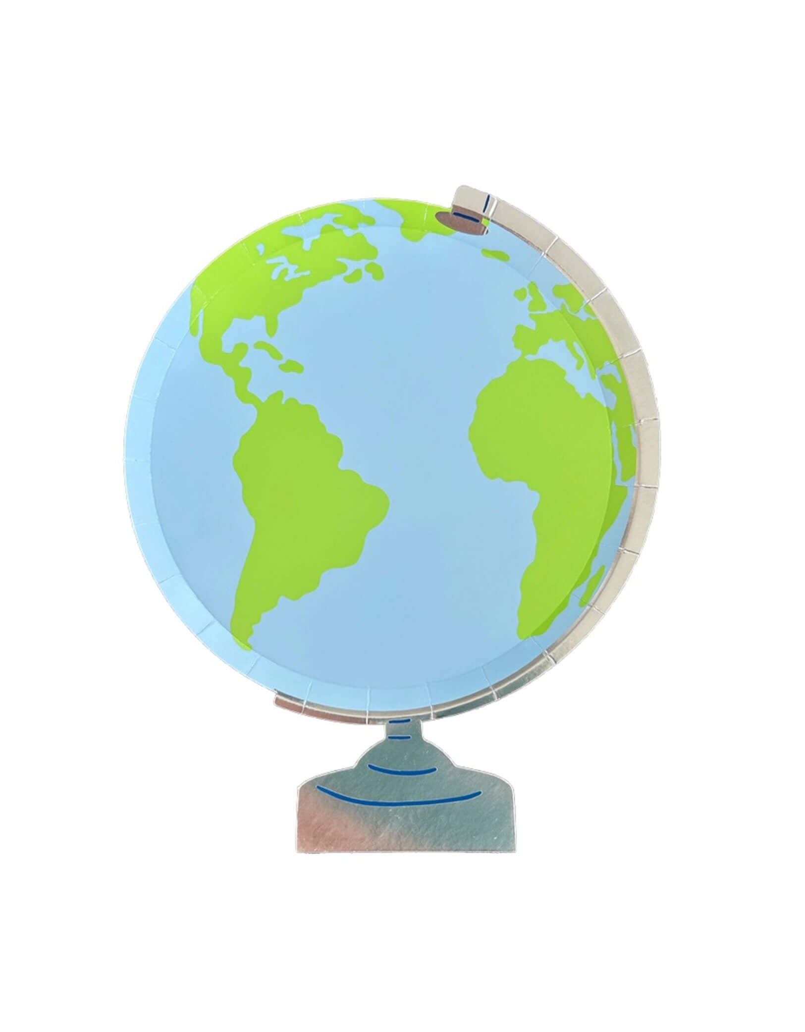 Momo Party's 9.5" x 8" Smarty Pants Globe Large Plates by Daydream Society. Comes in a set of 8 paper plates, these adorable globe-shaped plates are perfect for your back to school party or celebration. No need to stress, just have some fun and show off your school spirit with these playful plates!