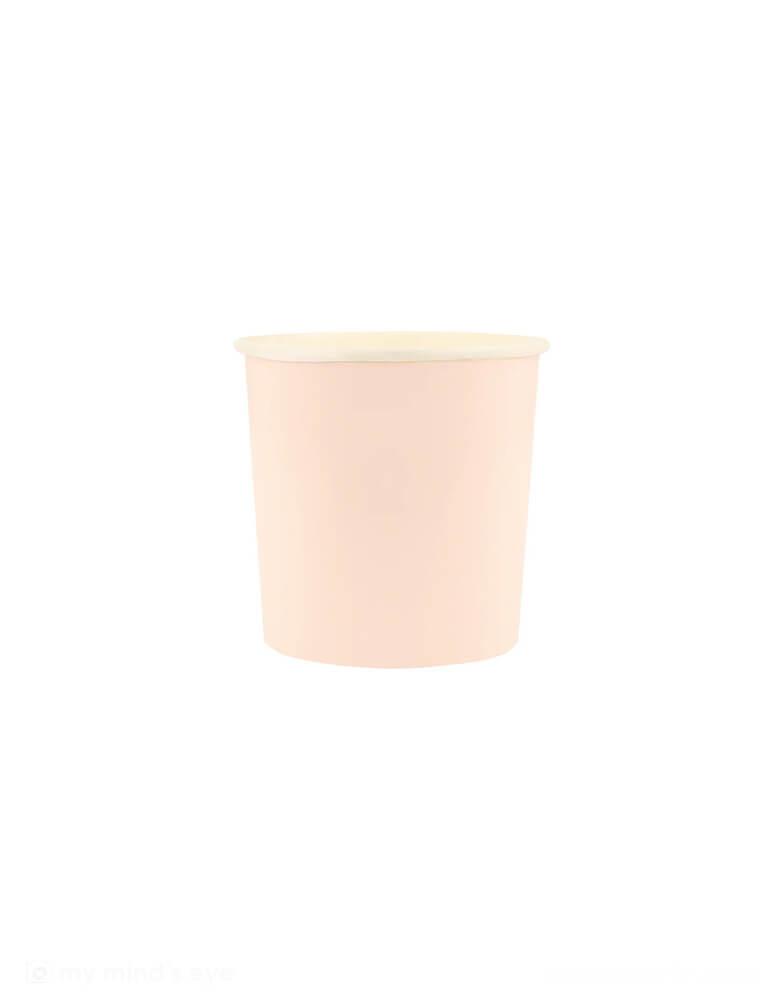 Momo Party's 9oz Ballet Slipper Pink Tumbler Cups by Meri Meri. Comes in a set of 8 cups, they're perfect for a fairy party, ballet party or princess party. Pink is the color associated with friendship, love and nurturing, so they're also ideal for a special dinner with family and friends. The cups are part of our stylish new take on mix and match tableware.