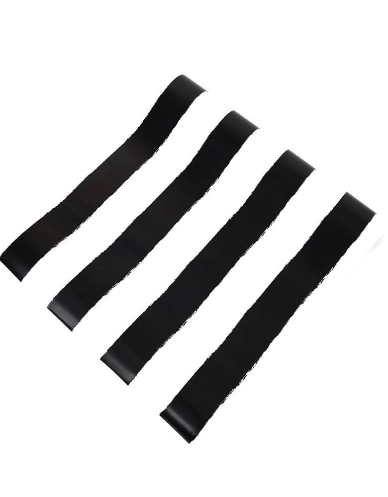 Black & White Stripe Paper Table Runner