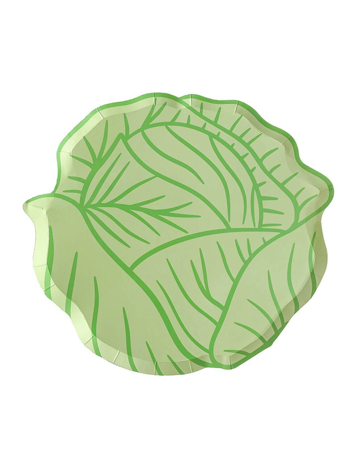 Momo Party's 9.5" Cabbage Shaped Large Plate by Daydream Society on a white background.
