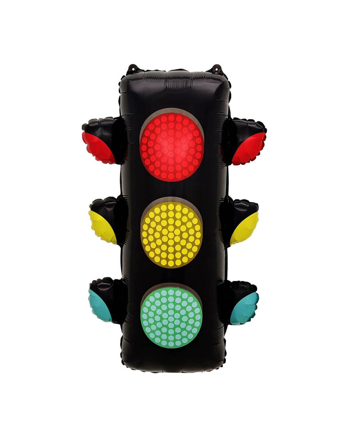 Momo Party's 31" Traffic Light shaped Foil Mylar Balloon against a white background.