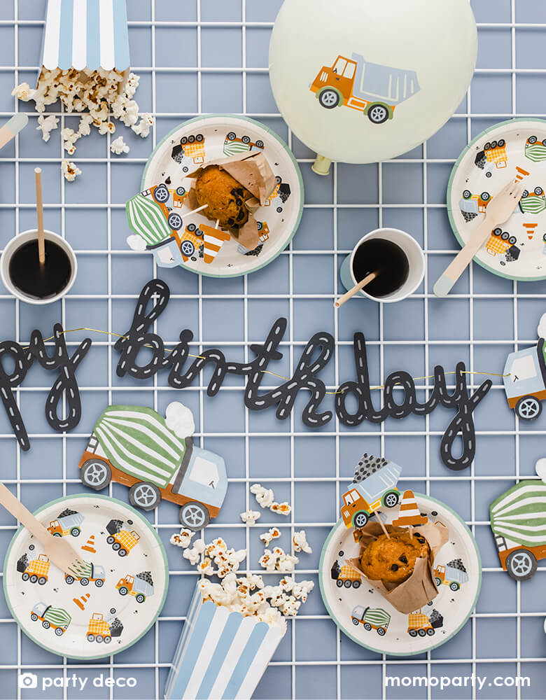 Construction Happy Birthday Banner
