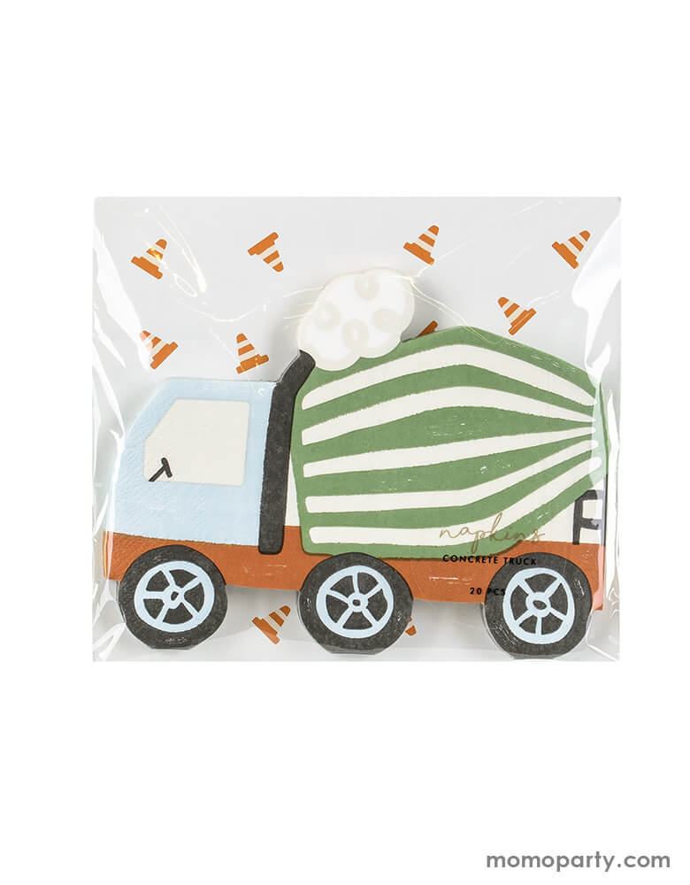Concrete Mixer Truck Napkins (Set of 20)