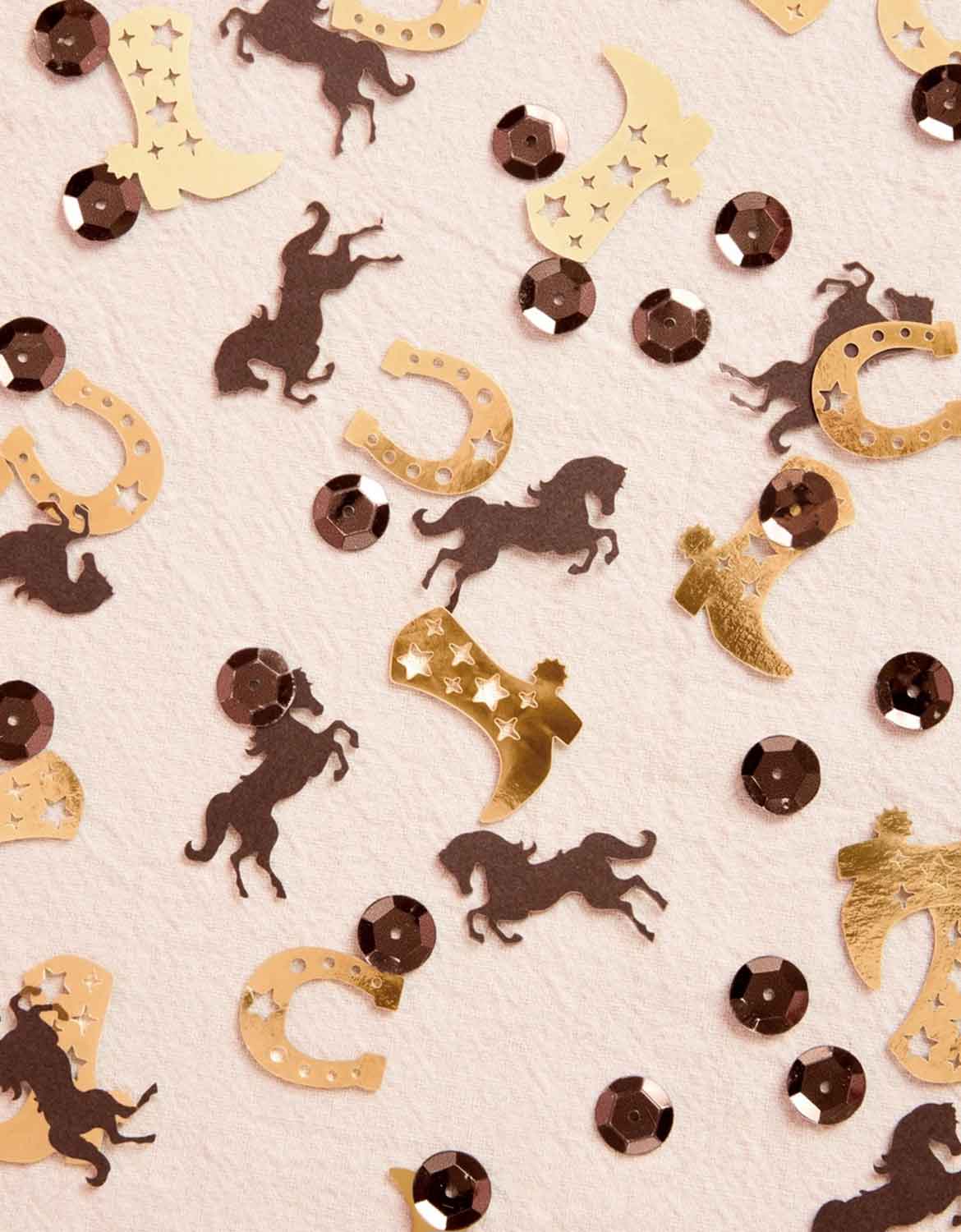 Gold Western Party Confetti