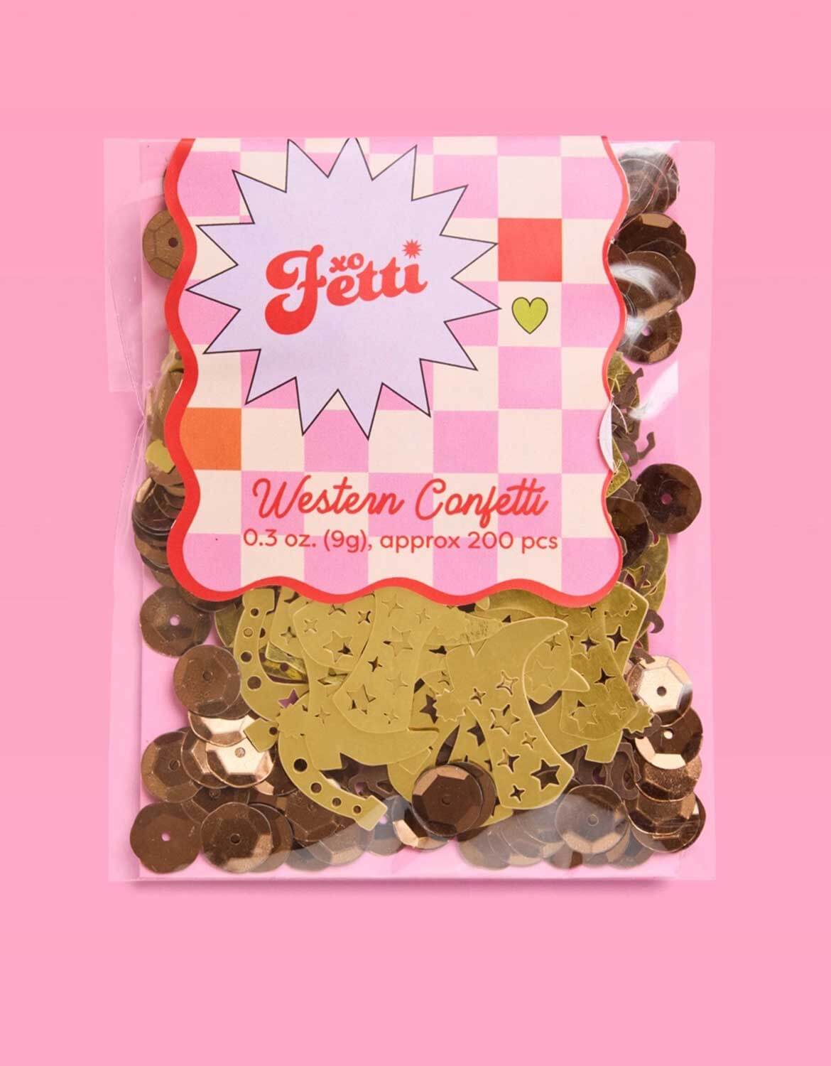 Gold Western Party Confetti