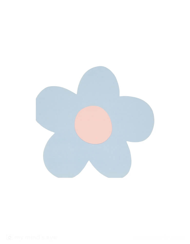 Momo Party's 6.5" x 6" daisy shaped napkins by Meri Meri. Comes in a set of 16 napkins in 8 colors: pink, pale pink, peach, yellow, mint, ivory and blue mixed with co-ordinating colored centers, these 90s-inspired daisy napkins will add instant joy to any party. They're ideal for picnics, garden parties or anywhere you want a perfectly pastel color theme.