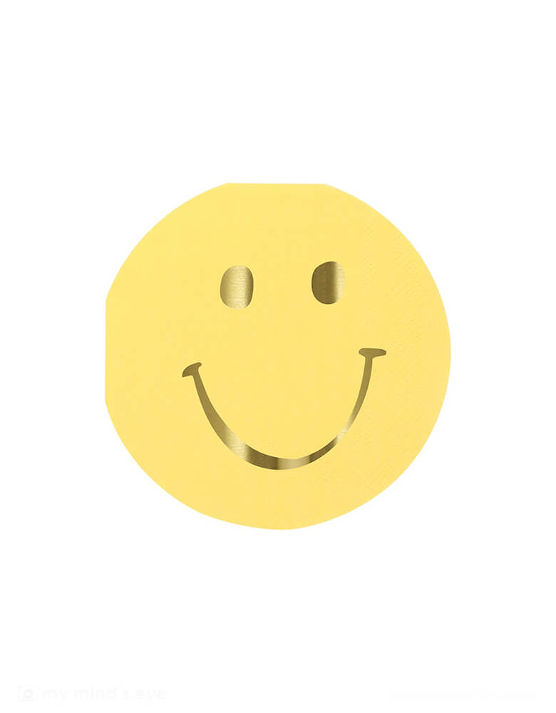 Happy Face Icons Diecut Napkins (Set of 16)