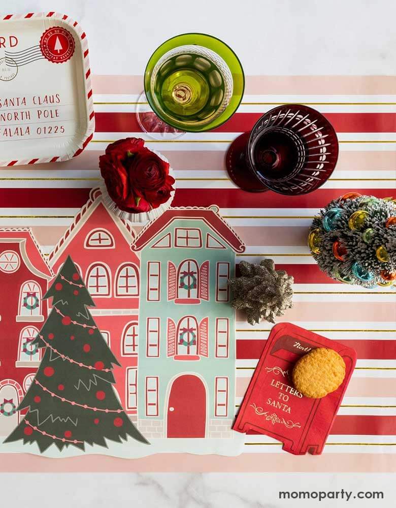 Holiday Village Paper Placemats (Set of 12)