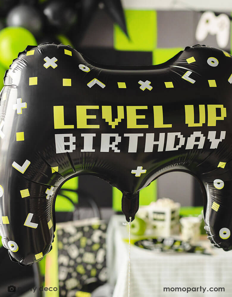 Level Up Birthday Controller Foil Balloon