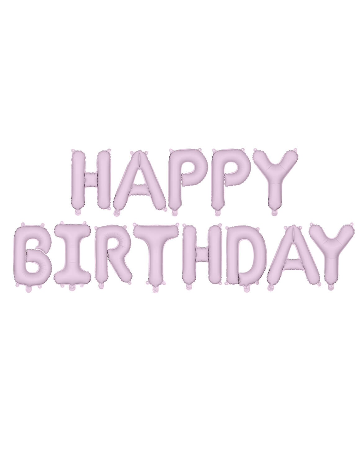 Momo Party's 14" Lilac Happy Birthday Party Balloon Set by Party Deco on a white background.