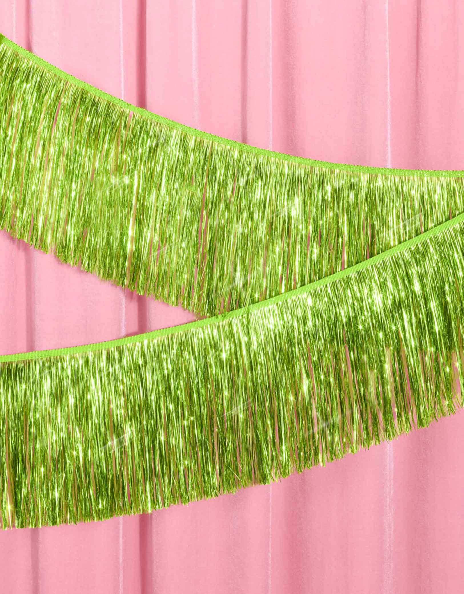 Lime Green Fringe Garland