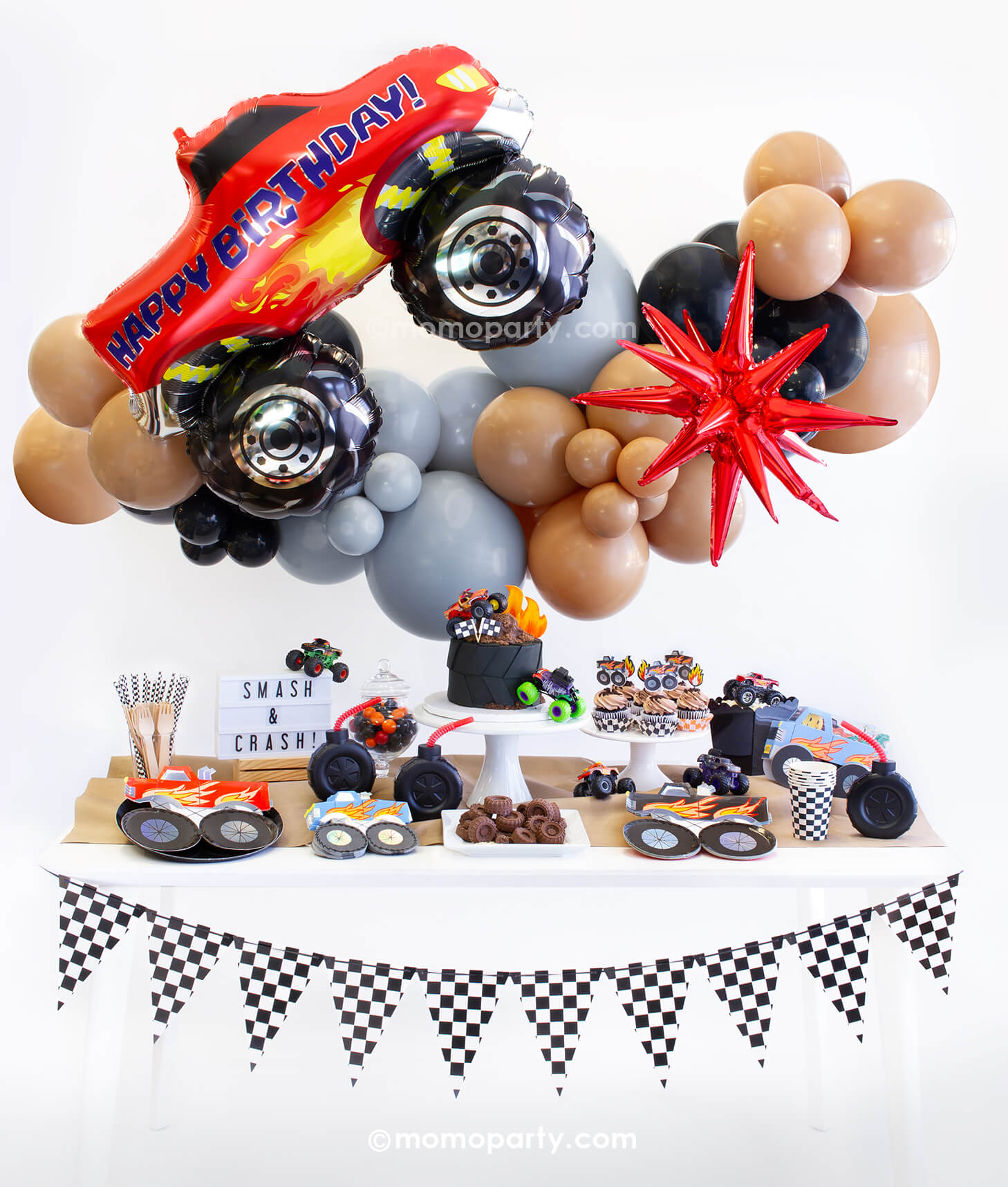 Monster Truck Dirt Track Balloon Cloud Kit