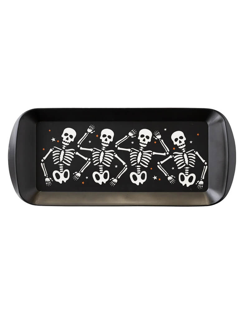 Dancing Skeletons Mini Reusable Bamboo Tray