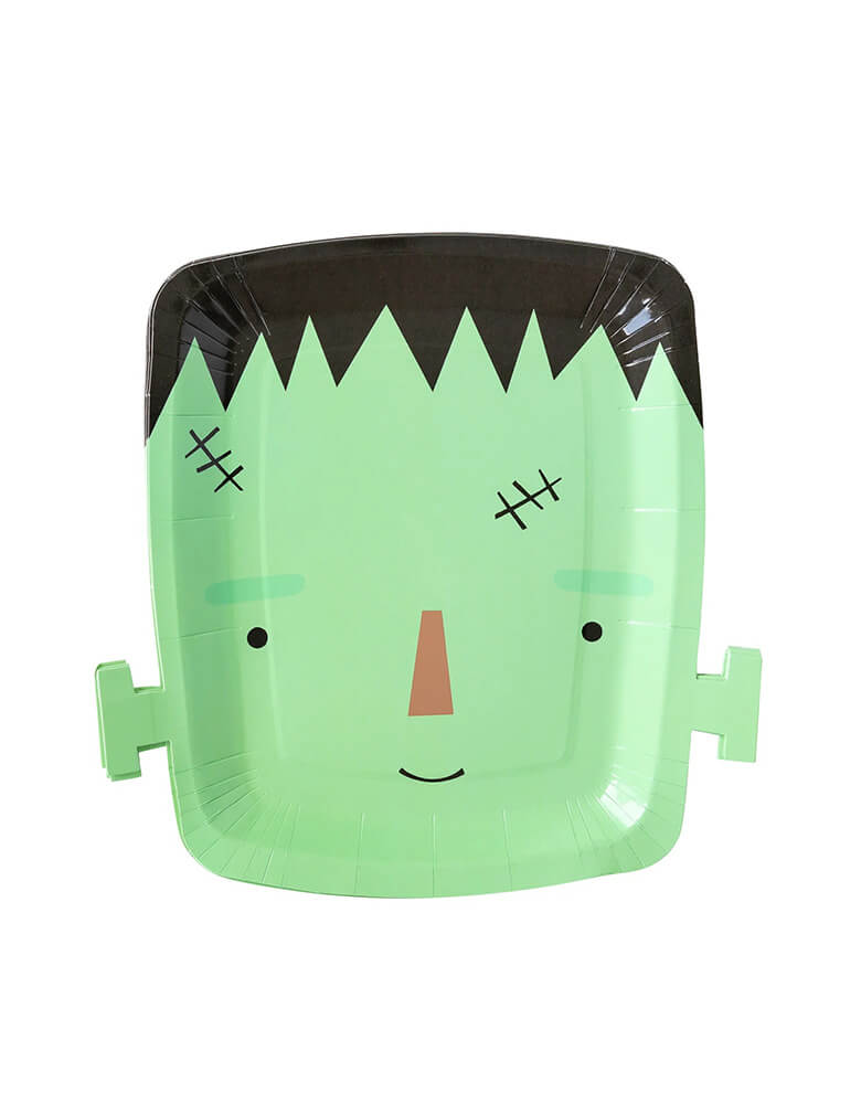 Frank Mummy Frankenstein Shaped Paper Plates (Set of 8)