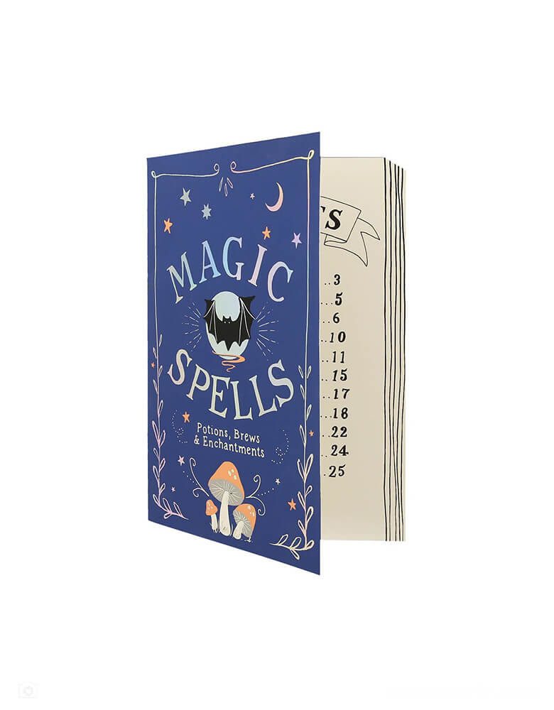 Momo Party's Making Magic book shaped napkins by Meri Meri. Comes in a set of 16 napkins, they are cleverly crafted to look just like a spell book – with iridescent accent, napkins have never been this enchanting before. Perfect for wizard and witch parties, Halloween parties, or whenever you want to add an extraordinary effect to any celebration.