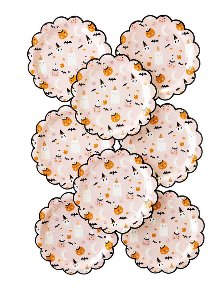 Halloween Party Guys Paper Plates (Set of 8)