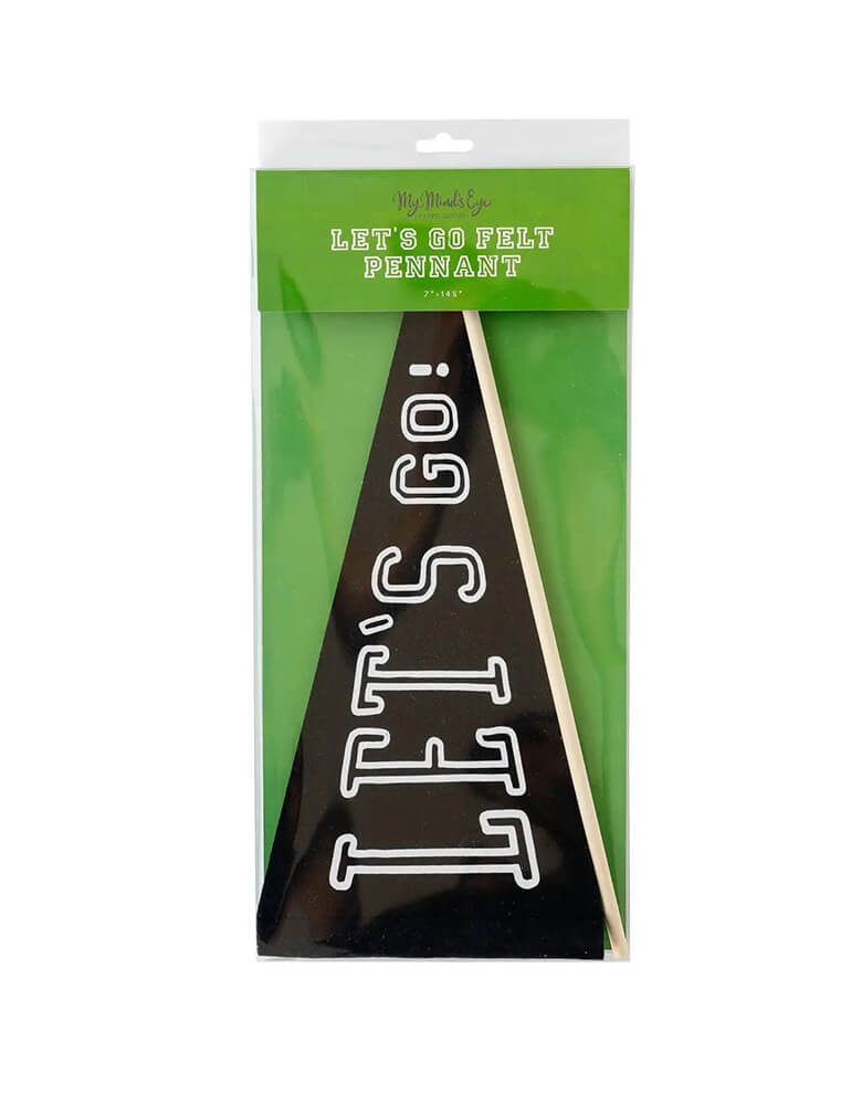 Let'S Go! Felt Pennant