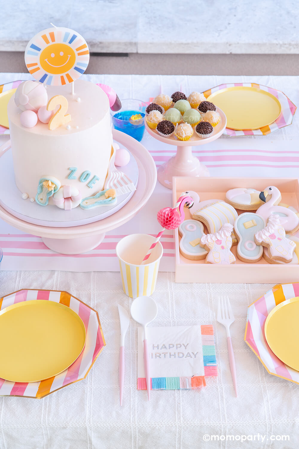 Flamingo Honeycomb Straws (Set of 10)