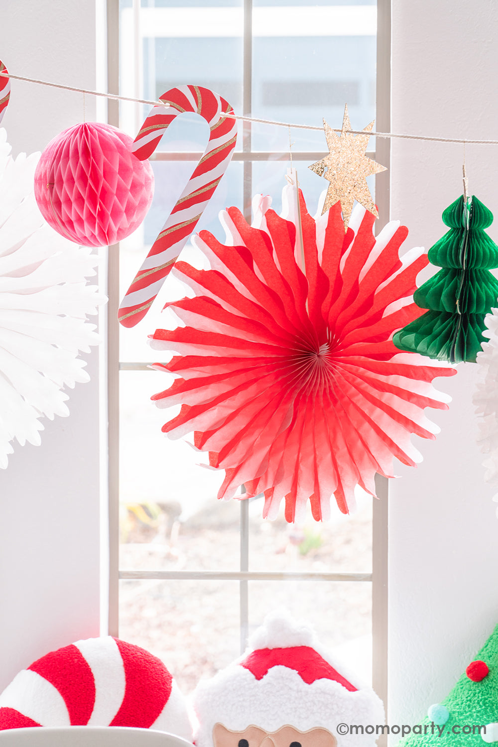 Christmas Honeycomb Garland