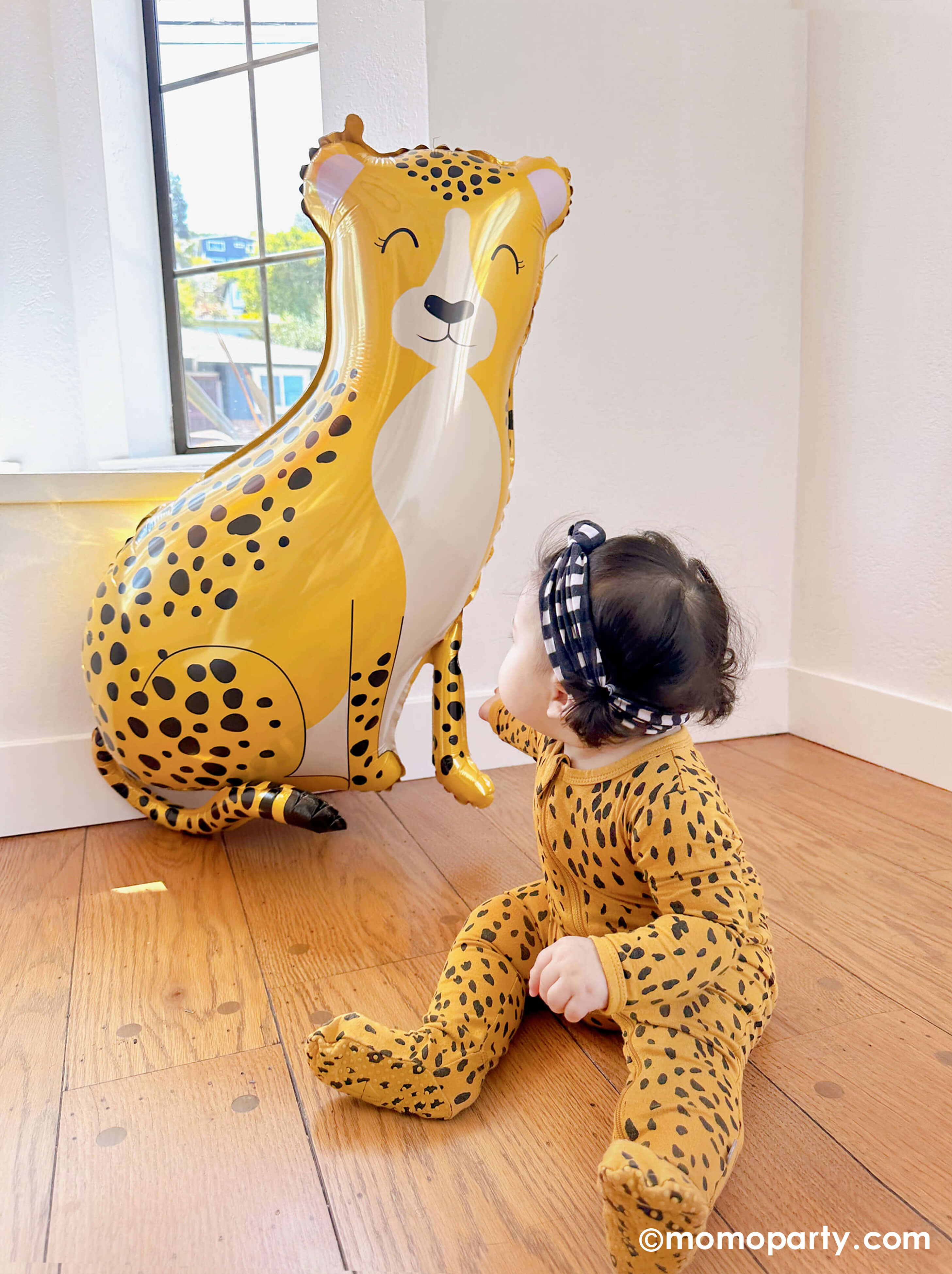 Jungle Cheetah Foil Mylar Balloon