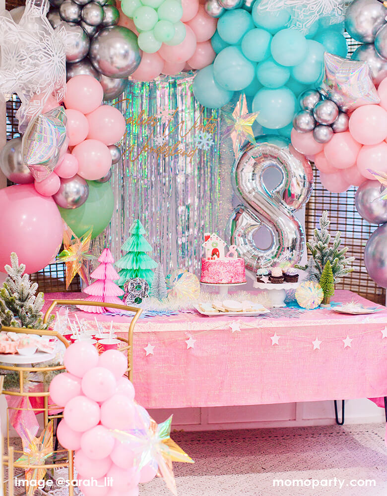 Large Number Silver Foil Mylar Balloon