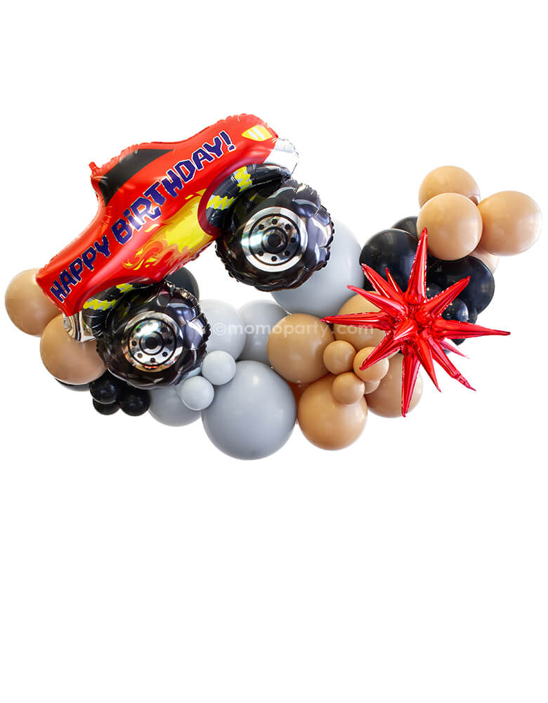 Monster Truck Dirt Track Balloon Cloud Kit