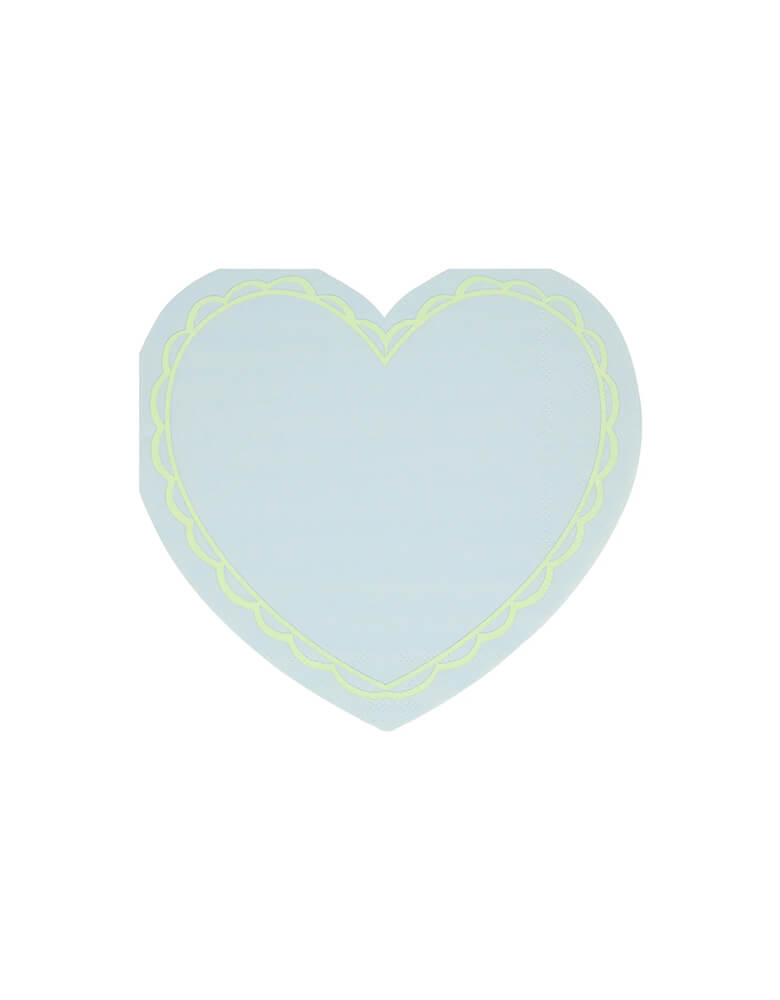 Pastel Heart Small Napkins (Set of 16)