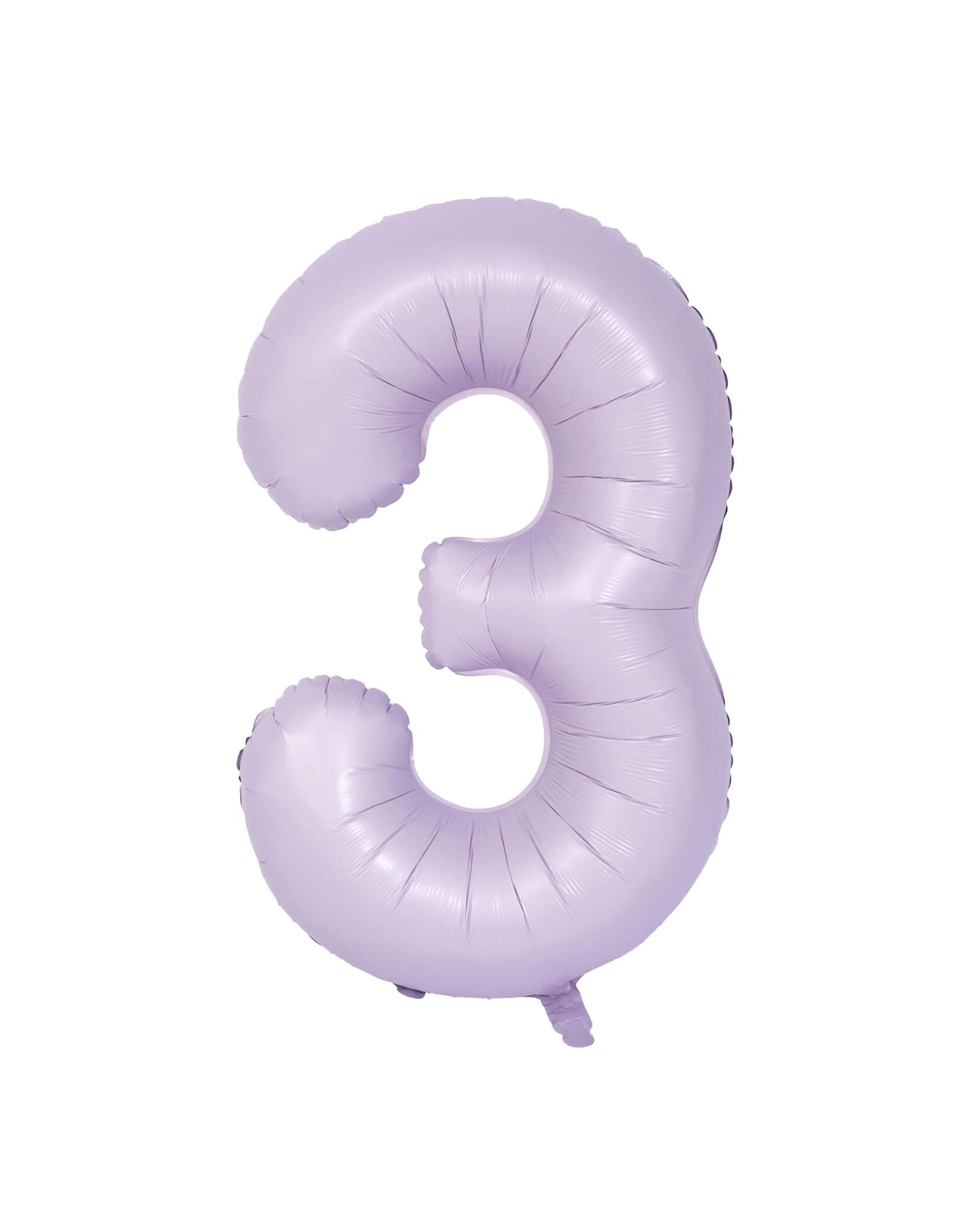 Large Number Pastel Lilac Foil Mylar Balloon