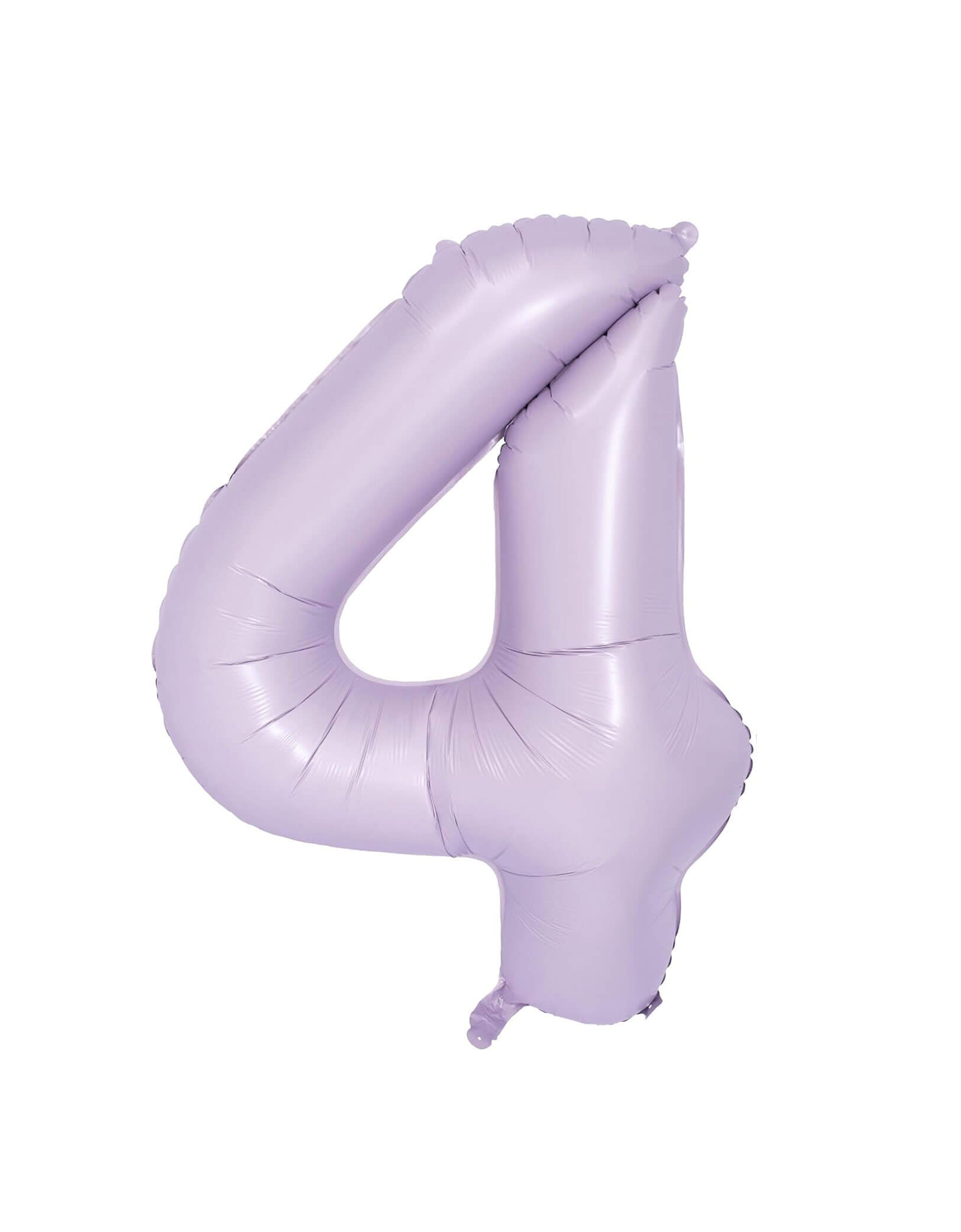 Large Number Pastel Lilac Foil Mylar Balloon
