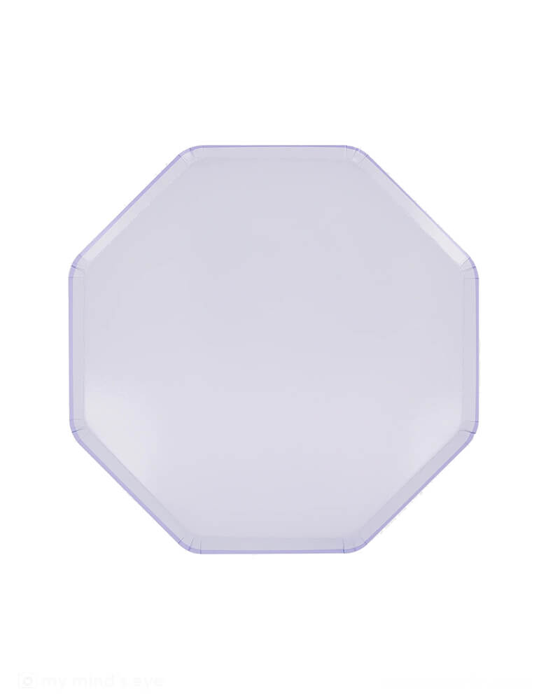 Meri Meri's 8.25" x 8.25" octagonal shaped side plates in periwinkle by Meri Meri. They're perfect for a baby shower, birthday party or any celebration where you want a calming color palette. The plates are part of our stylish new take on mix and match tableware.