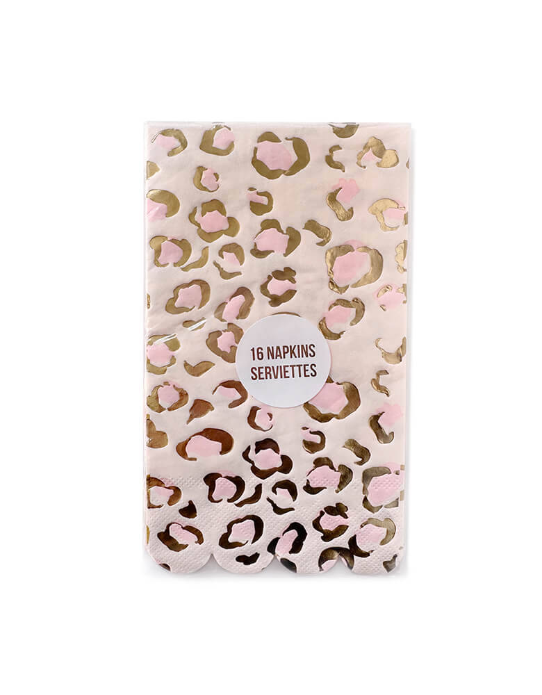 Pink Cheetah Print Guest Towels (Set of 16)