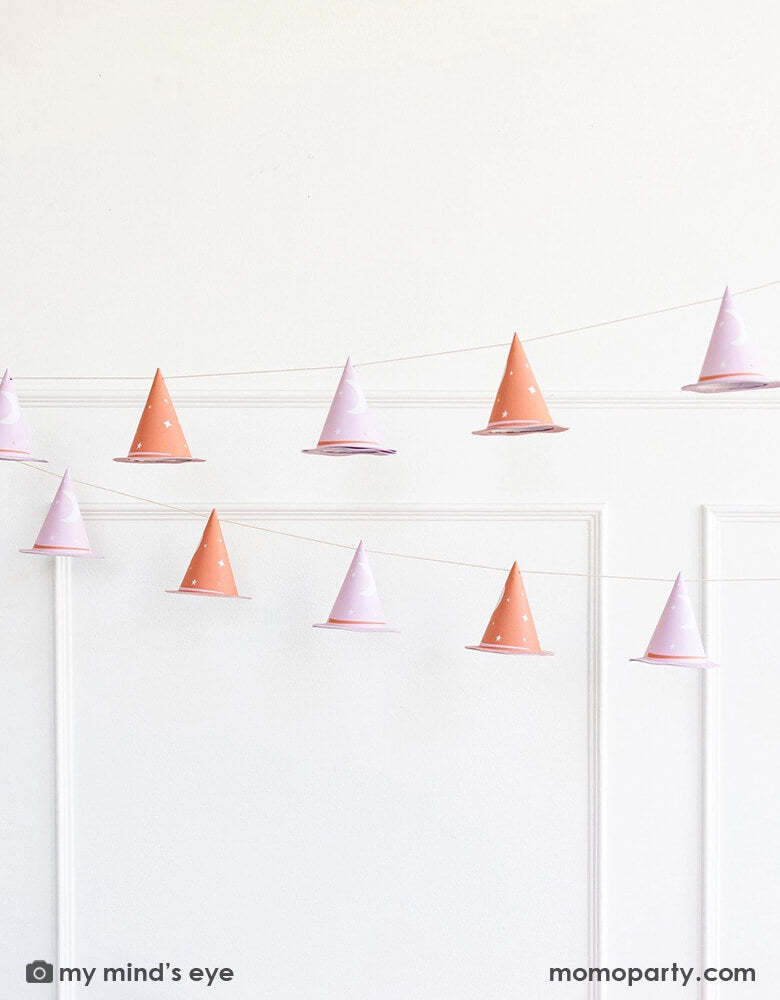 Pink Witch Hat Banner
