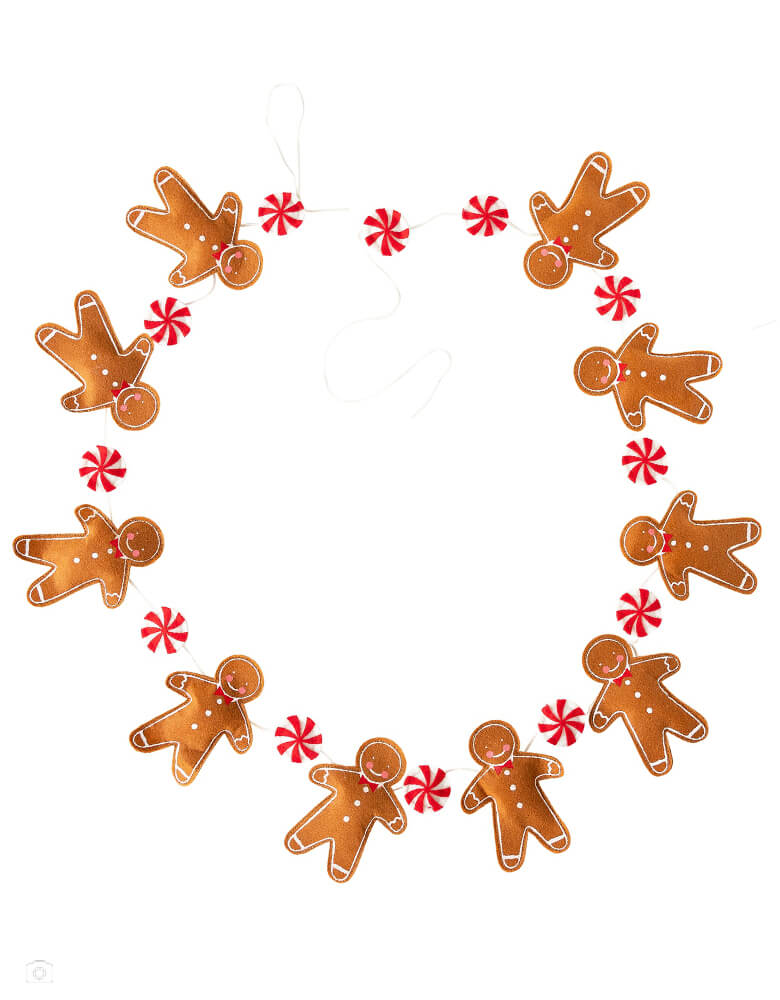My mind's Eye's Puffy Felt Gingerbread and Candy Banner, Sold by Momoparty.com This adorable Puffy Felt Gingerbread & Candy Banner, with its whimsical gingerbread man and candy canes. this is a simple gingerbread house building or cookie decorating party!
