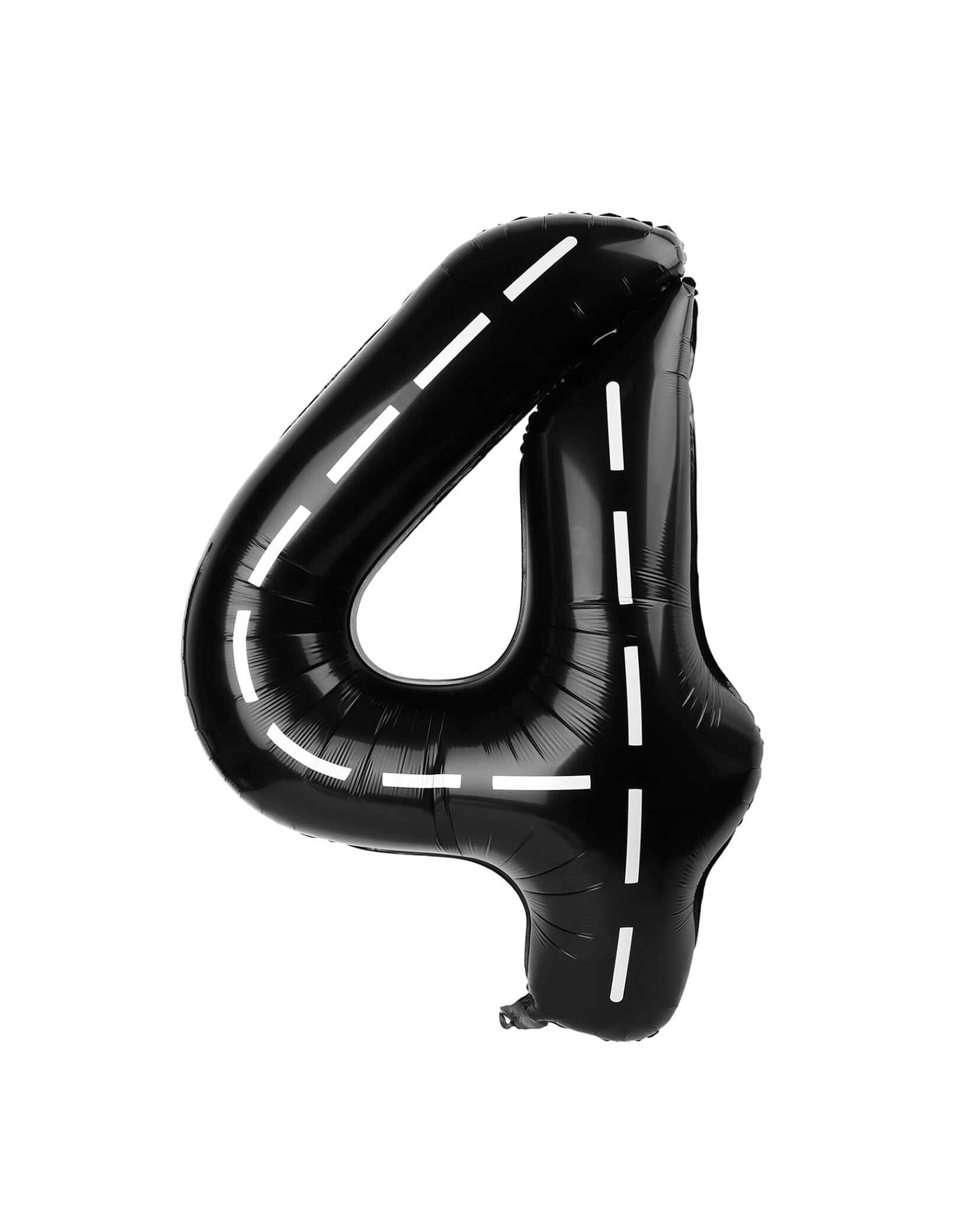 Large Race Car Road Number Foil Balloon