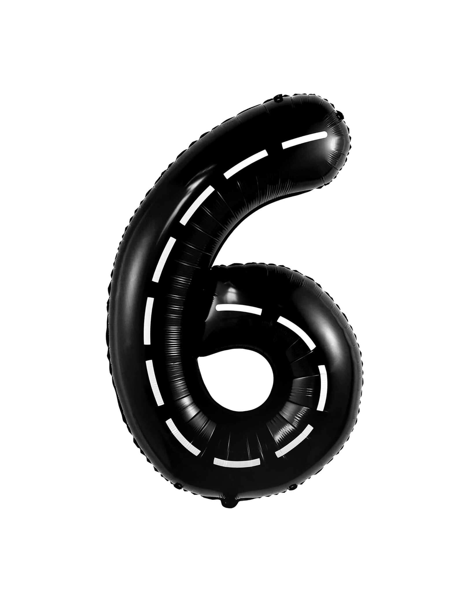 Large Race Car Road Number Foil Balloon