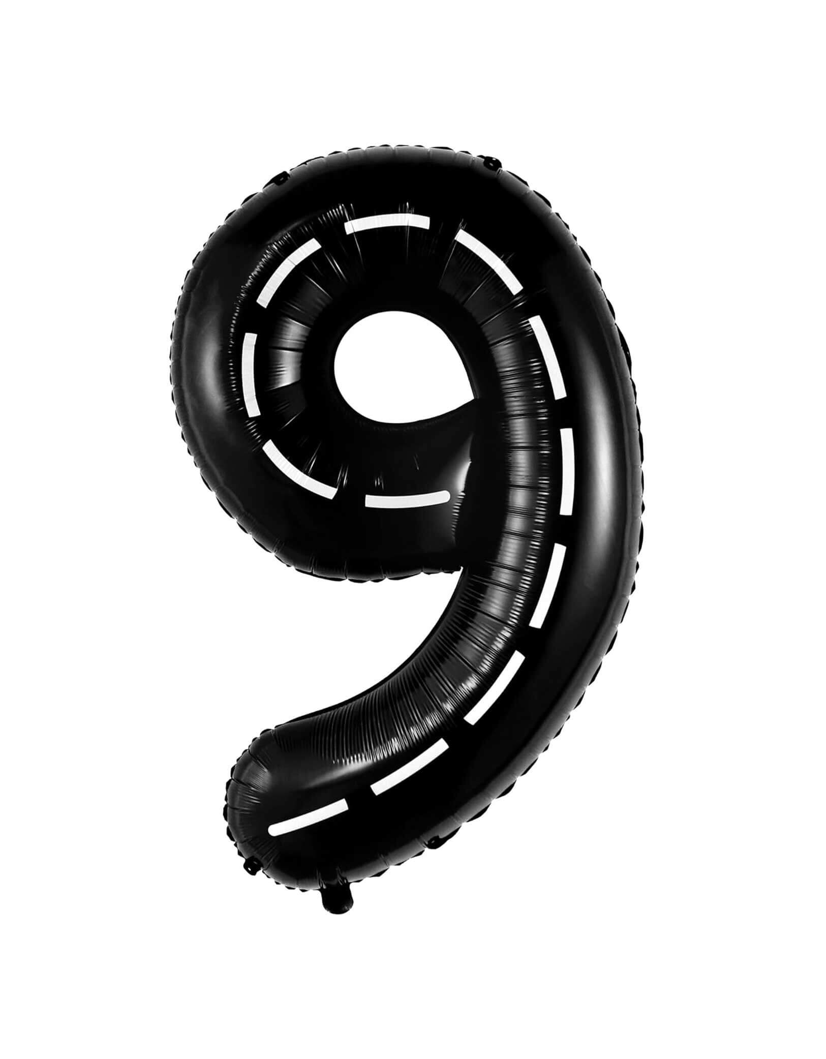 Large Race Car Road Number Foil Balloon