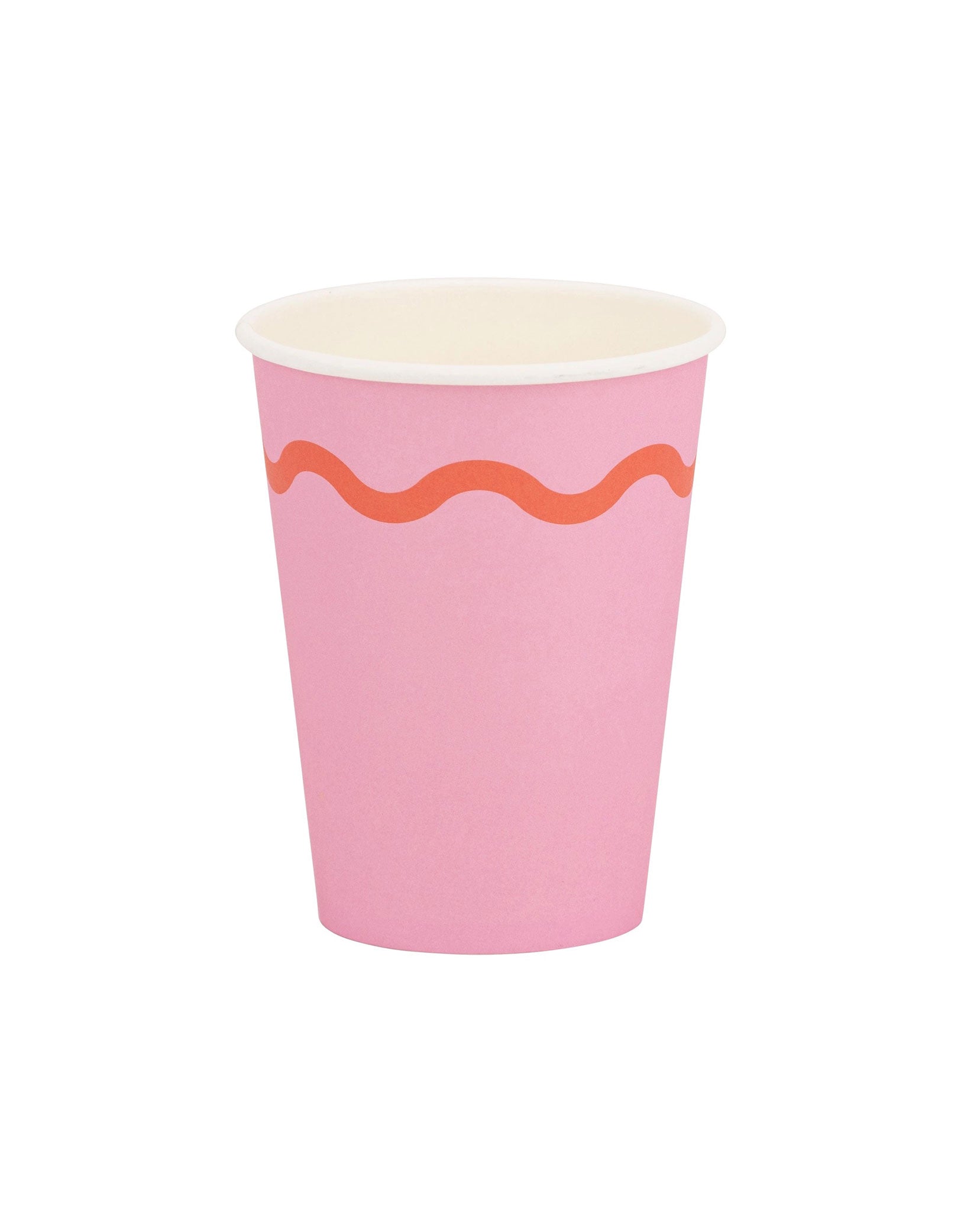 Momo Party's 12 oz Ric Rac Party Cups by My Mind's Eye. Comes in a set of 8 paper cups in 4 colors, mint, green and yellow, these brightly colored party cups feature a fun ric rac edge design that will add a pop of color to your celebration.