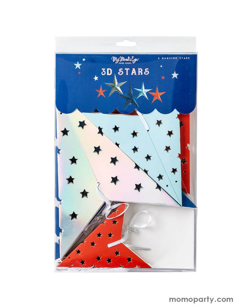 Sparklers and Rockets Decorative Hanging Stars (Set of 5)