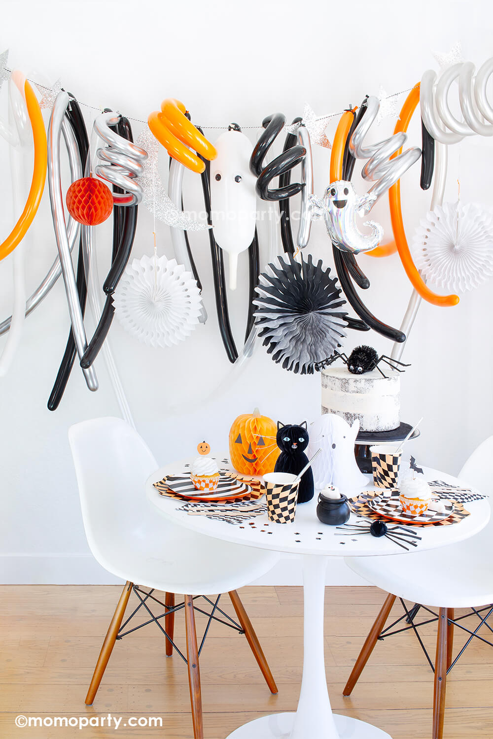 Halloween Honeycomb Shapes Garland