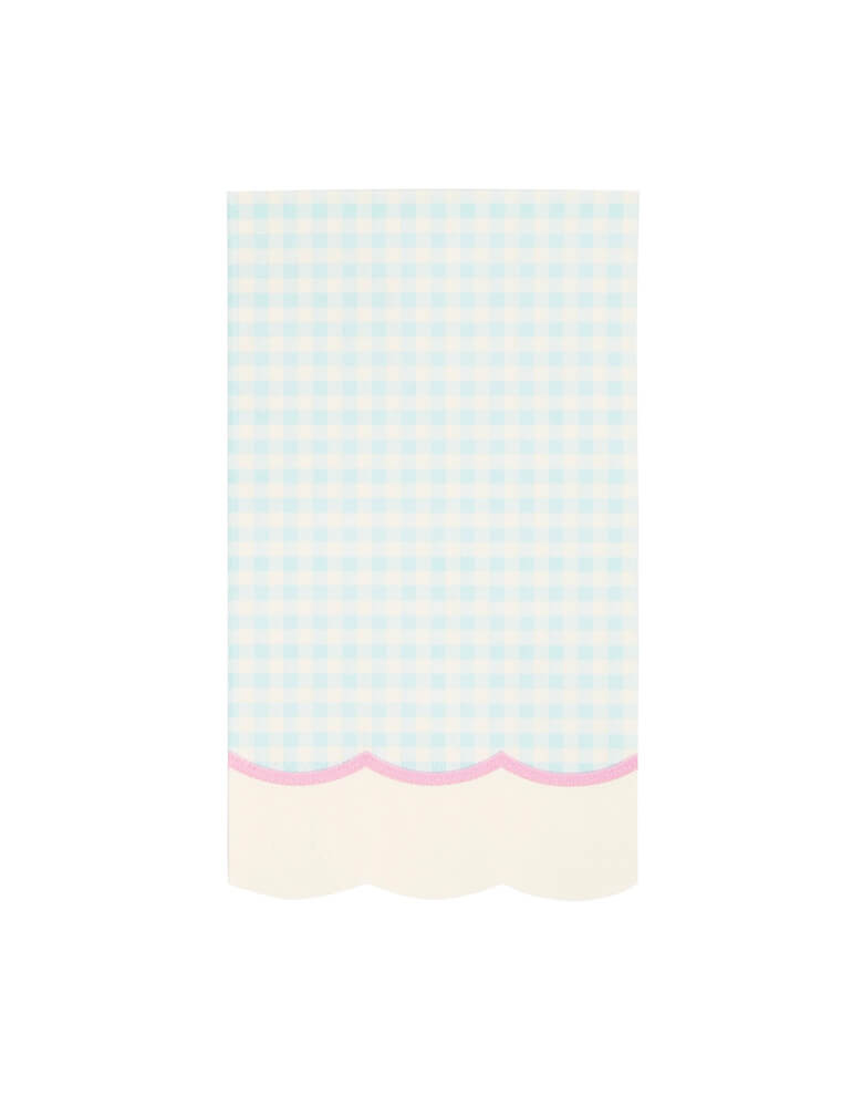 Momo Party's 4.25" x 7.75" Gingham Napkin Set by My Mind's Eye. This set includes fun and quirky napkins in a variety of pastel colors. Perfect for any occasion, these napkins are sure to bring a touch of whimsy to your table setting, especially this spring and Easter.
