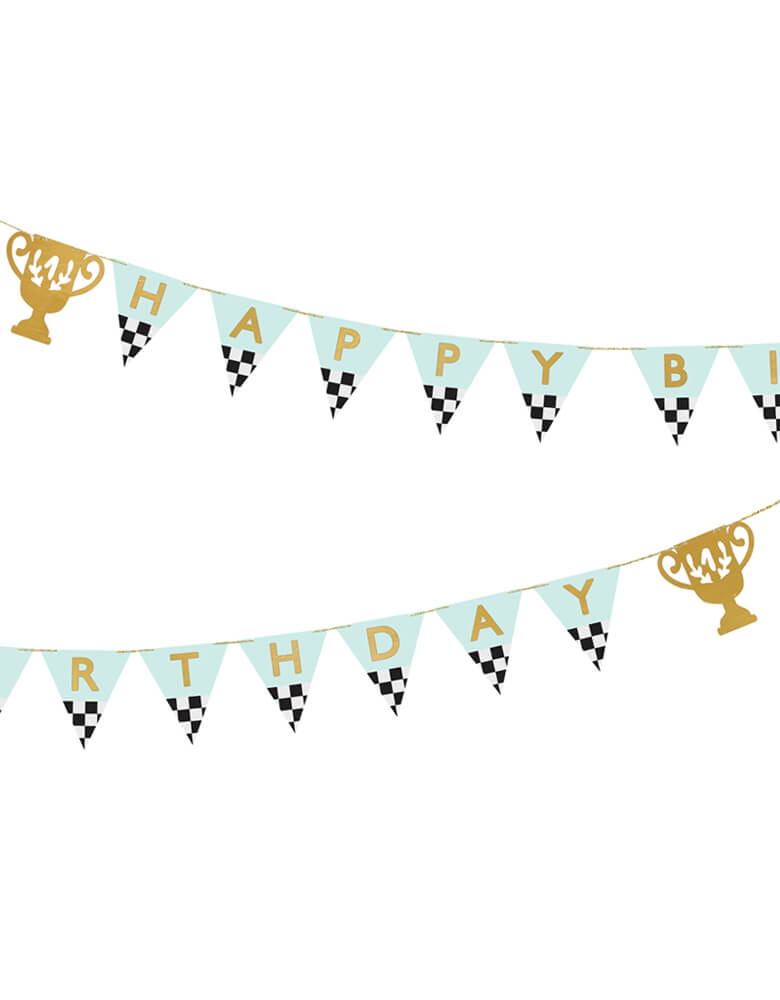 Trophy Happy Birthday Banner