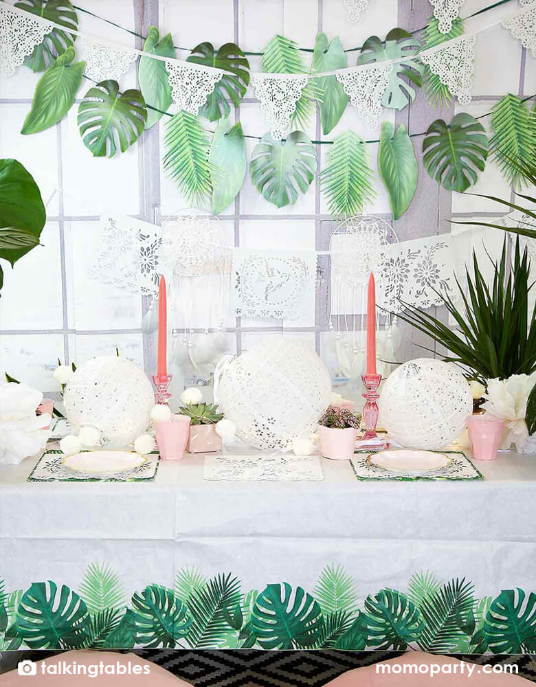 Green Palm Leaf Garland
