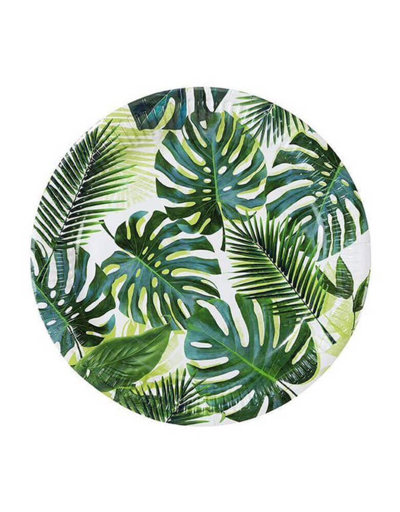 Tropical Fiesta Palm Leaf Paper Plates (Set of 8)