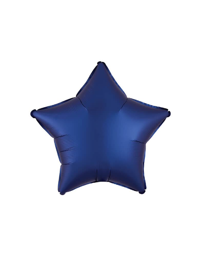 Anagram Balloon - 39962 19" Junior Satin Luxe Navy Star Shaped Foil Balloon