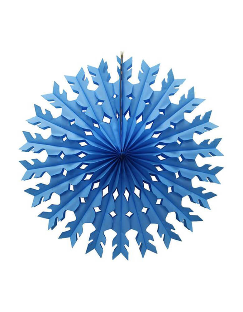 Devra Party - 22inch Tissue Paper Snowflake Decoration - Light Blue, Hand Made in the USA