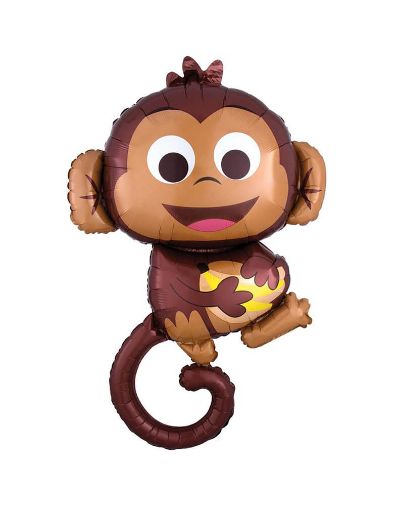 Anagram 36" Happy Monkey Foil Mylar Balloon