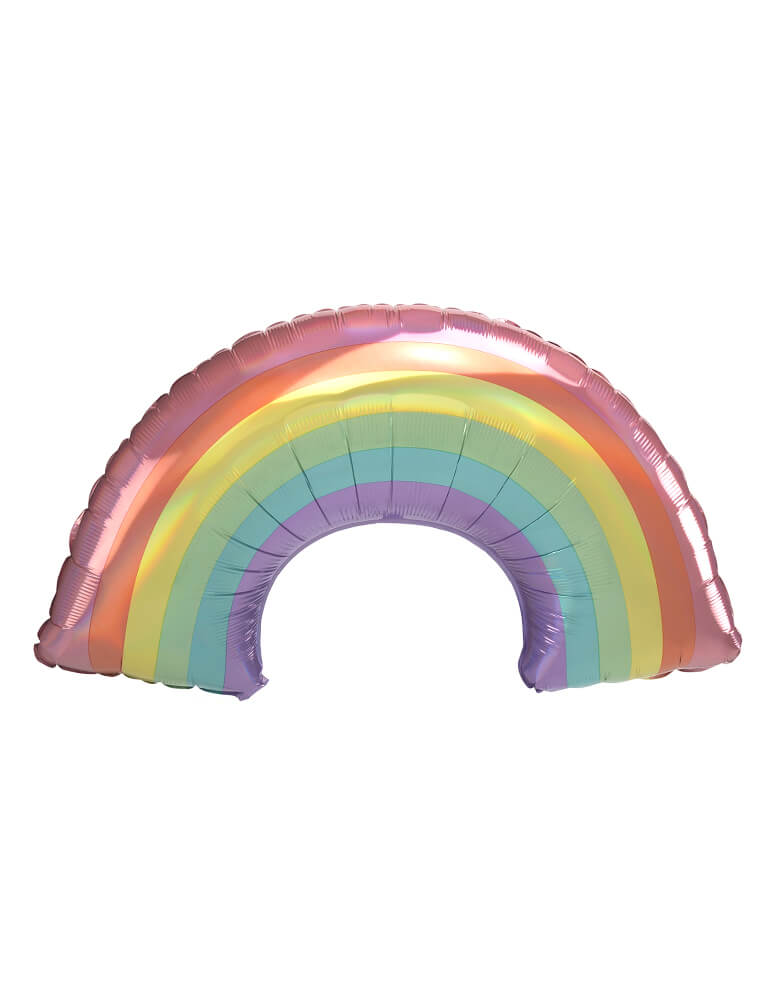 Anagram Balloons - 41211 Iridescent Pastel Rainbow, 34 inches Iridescent Pastel Rainbow Holographic SuperShape™ P40