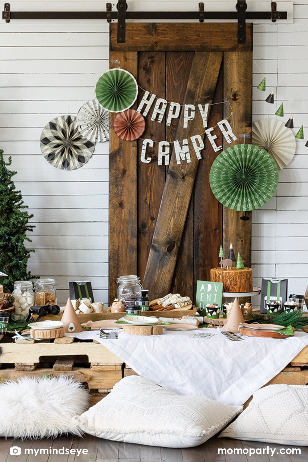 Adventure Happy Camper Banner