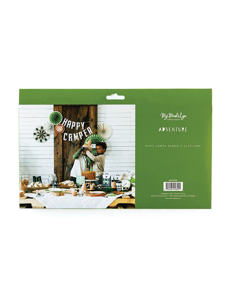 Adventure Happy Camper Banner