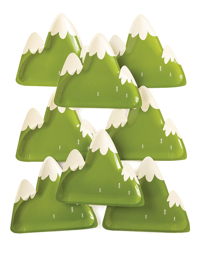 Adventure Mountain Shaped Plates (Set of 8)